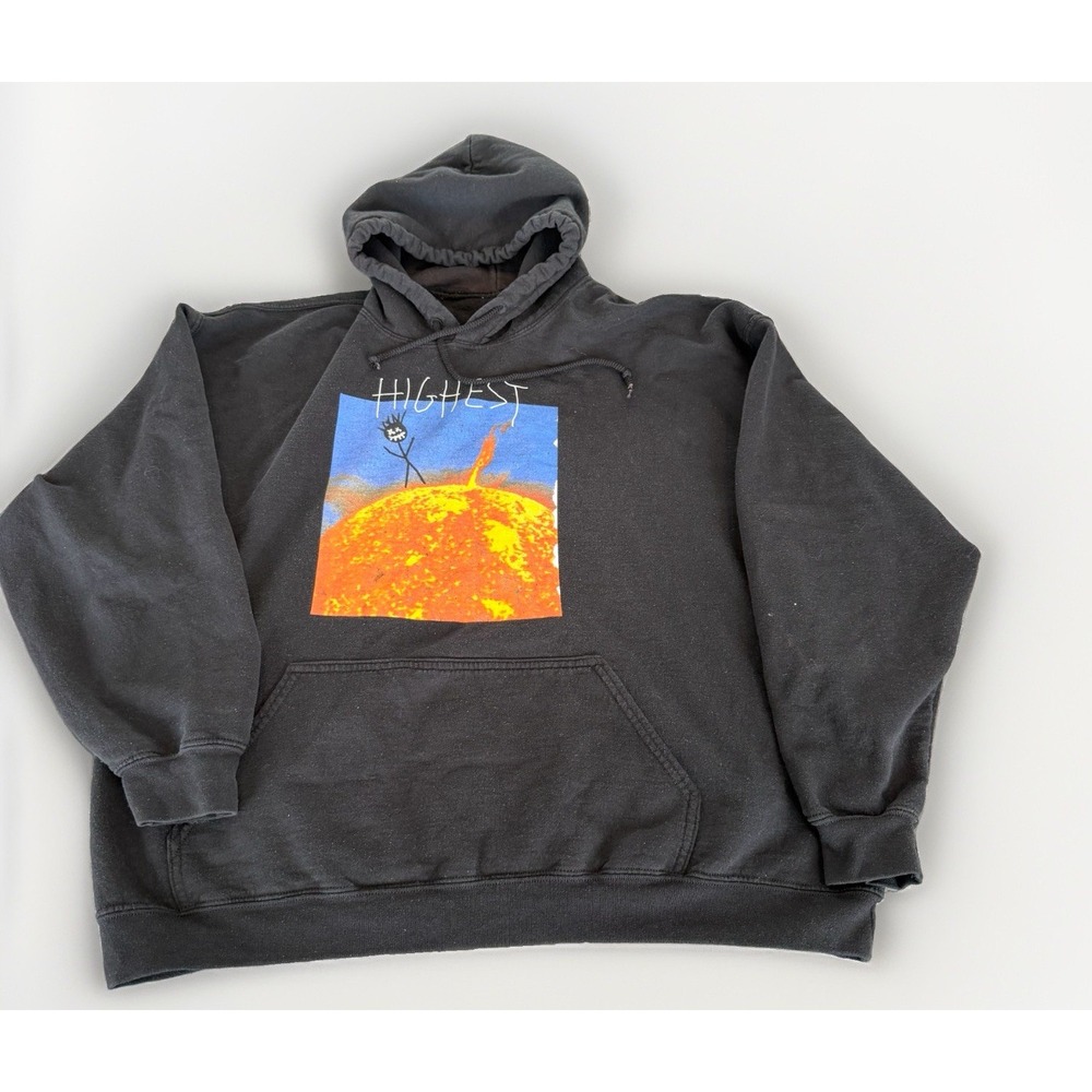 Travis Scott Cactus Jack Highest In The Room Hoodie Sun Black Size Large